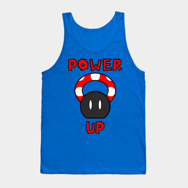 Power Up Mushroom Kettle Bell Tank Top by IORS